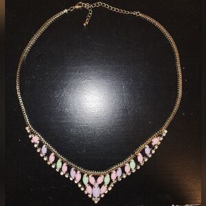 pastel jewel necklace